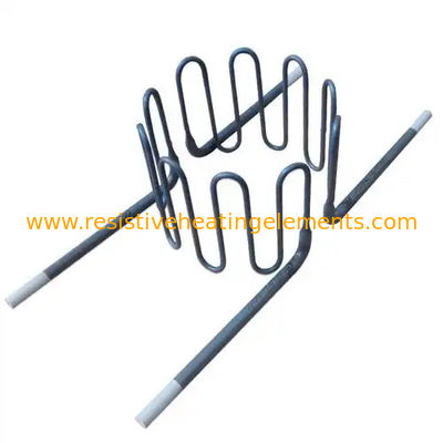 300W-3000W MoSi2 عنصر گرمایش 1800C شکل مارپیچی Moly Disilicide